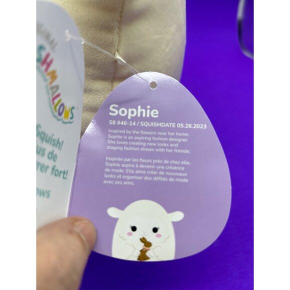 Squishmallows Easter Sophie The Lamb 8" Plush With Chocolate Bunny 2024 Stuffed - Picture 7 of 10
